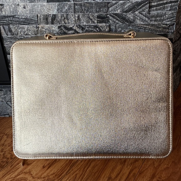 NEW LANCOME Golden Vanity Cosmetic Case - Picture 2 of 8